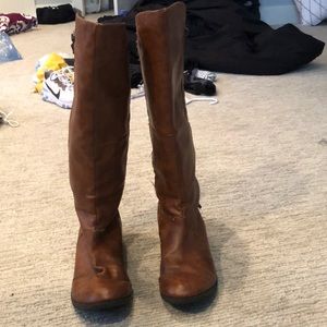 Tall brown boots